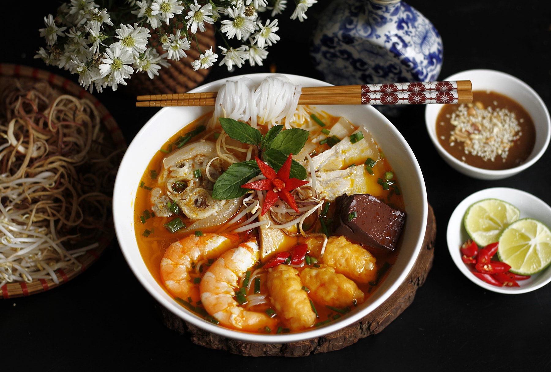 Bún suông 